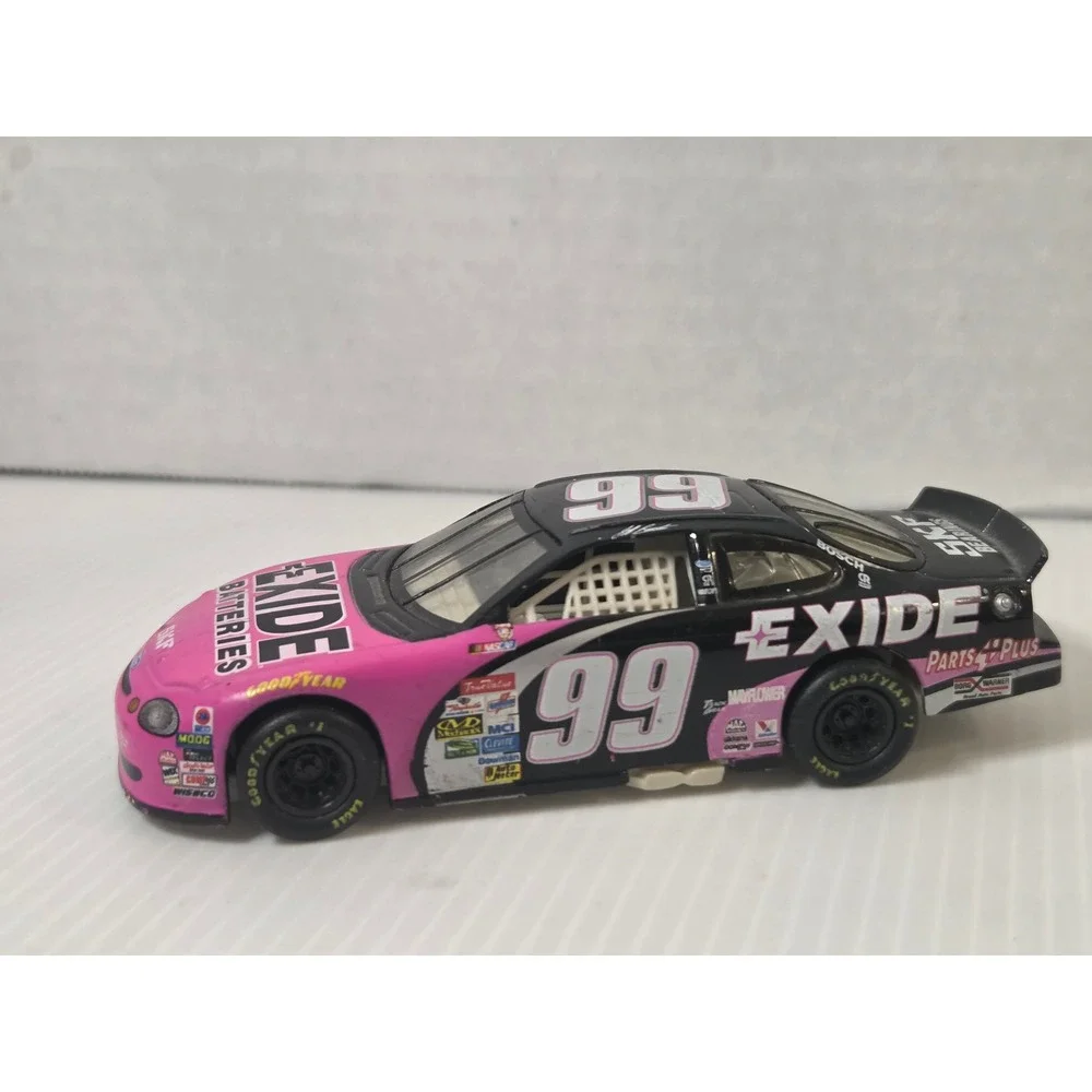 Mattel Diecast Car 1:64 Pink/Black Fair 1999 Jeff Burton #99 Exide Ford Taurus